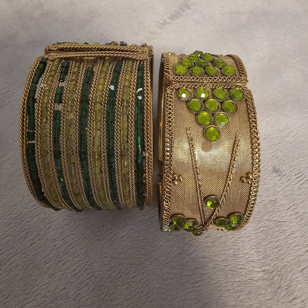 Vintage Metal Cuff Bracelets - Picture 3 of 6